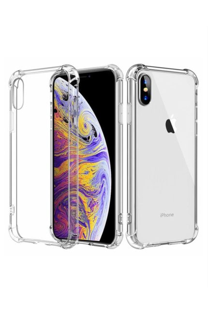 Iphone X Xs Köşe Korumalı Şeffaf Silikon Kılıf