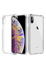 Iphone Xsmax Köşe Korumalı Şeffaf Silikon Kılıf Darbe Emicili Ultra Lens Nano Korumalı