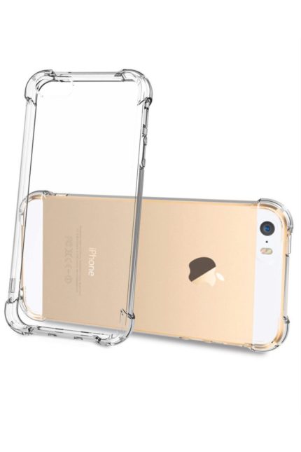 Şeffaf Silikon Iphone 5 5s 5se 5c Köşe Korumalı Darbe Emicili Ultra Lens Nano Korumalı Kılıf