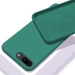 Iphone 7 Plus - 8 Plus Içi Kadife Lansman Silikon Kılıf Yeşil