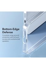 İphone 12 Pro Max 6.7 Uyumlu Kılıf Airbag Crystal Sert Pc Antishock Darbe Emici Kenar Şeffaf Silikon - Görsel 5