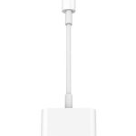Beyaz Iphone Lightning 2in1 Şarj + Kulaklık Dönüştürücü 2 Taraf Lightning