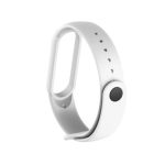 Xiaomi Mi Band 5 Uyumlu Akıllı Bileklik Kordon Kayış 3m Silikon Beyaz Renk