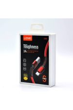 Ldnıo Ls63 Toughness Iphone Tüm Seri 2.4 60amper Usb Kablo 1mt.-örgülü-hızlı Şarj Kablosu - Görsel 2