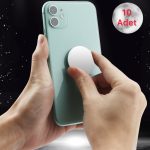 Telefon Araç Içi Tutucu 10 Adet Metal Halka Plaka Stand Çelik Saç Çelik Disc