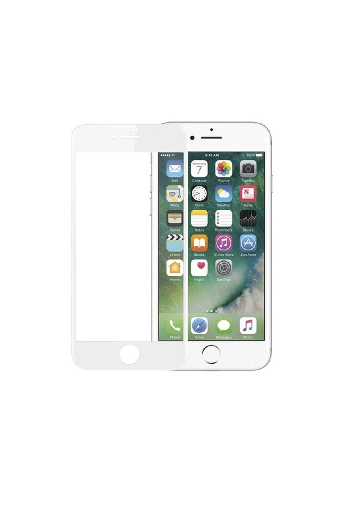 1_org_zoom Iphone 8 Kavisli Tam Kaplayan 9d Ekran Koruyucu Film - Görsel 1