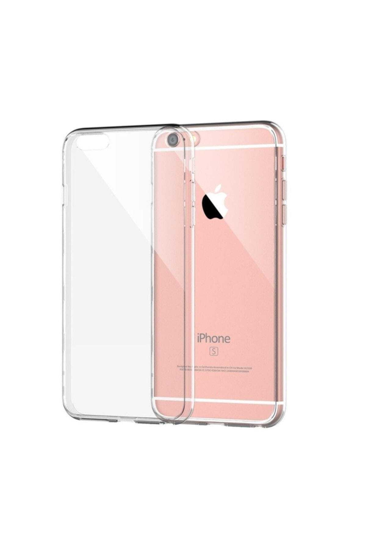 1_org_zoom Iphone 6plus - 6s Plus Toz Koruma Tıpalı Şeffaf Silikon Kılıf - Görsel 1