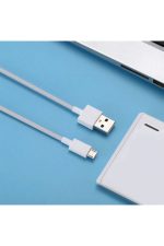 Micro Usb Data Ve Şarj Kablosu 1m - Beyaz