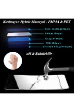 Iphone X / Xs Nano Film Koruyucu Flexible Cam 9d Kırılmaz Fiber ( Siyah ) - Görsel 3