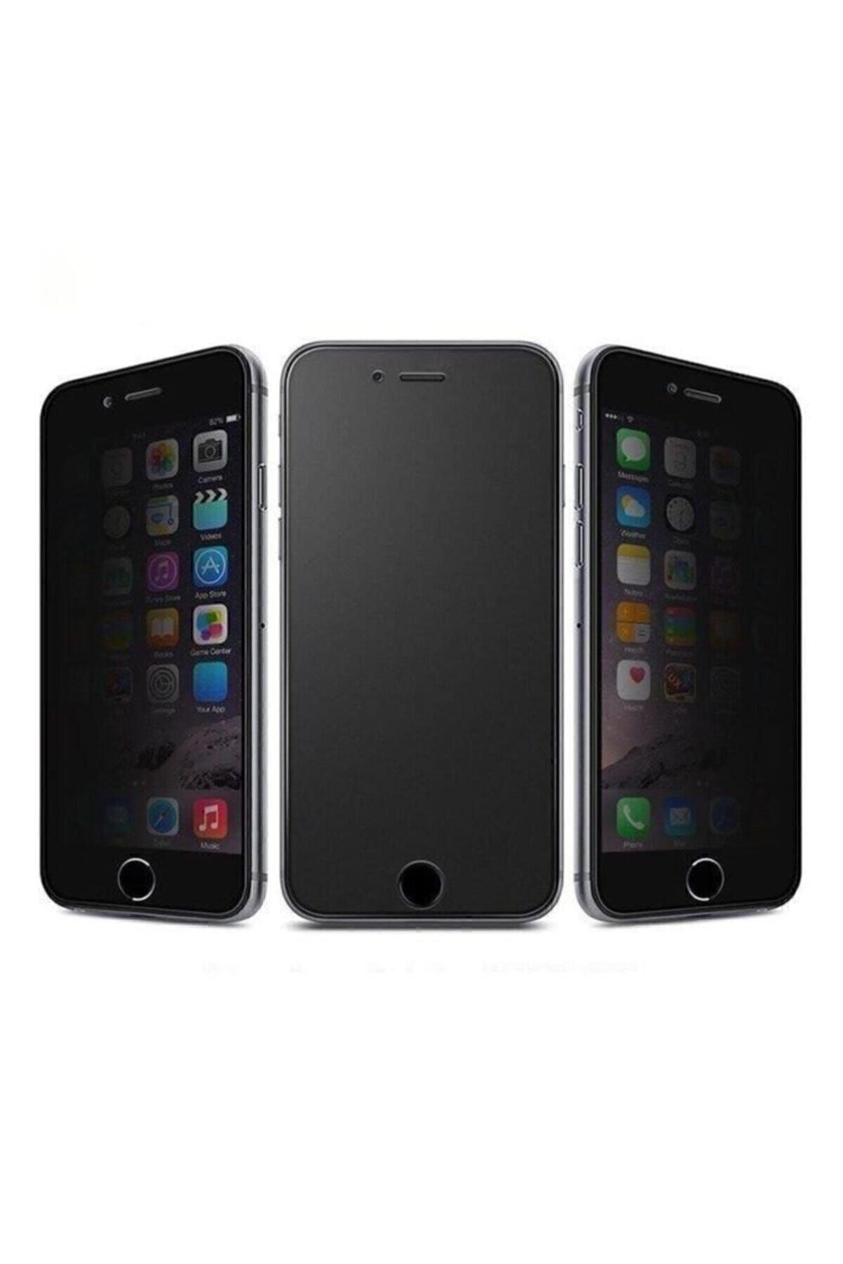 1_org_zoom For Apple Iphone 7 / 8 / SE 2020 MAT Seramik Cam 9d Ekran Koruyucu Tam Kaplama Siyah - Görsel 1