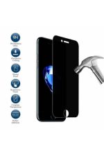 For Apple Iphone 7 / 8 / SE 2020 MAT Seramik Cam 9d Ekran Koruyucu Tam Kaplama Siyah - Görsel 2