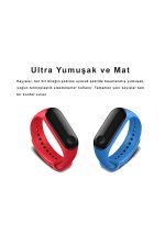 Xiaomi Mi Band 3 - Mi Band 4 Akıllı Bileklik Kordon Kayış Mavi - Görsel 6