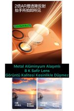 İphone 17 Pro Arka Metal Çerçeveli Alüminyum 8k Arka Kamera Lens Koruyucu - Görsel 3