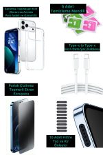 İphone 17Pro VIP ASLAN 3 PRO FULL SET KILIF - FİLTRE -ŞARJ KABLOSU -5 TEMİZLEME SETİ -KIRILMAZ CAM