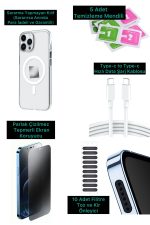 iphone 15Pro VIP ASLAN 3 PRO FULL SET KILI - FİLTRE - ŞARJ KABLOSU -5 TEMİZLEME SETİ -KIRILMAZ CAM