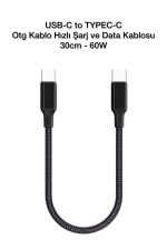 iphone 17Promax -16Promax-15promax-17Pro USB-C to TYPE-C 60W 30Cm Car Play Ultra Hızlı Şarj Kablosu