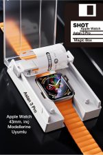 Apple Watch 2 3 4 5 6 7 8 9 10 Se 43mm Aslan 3 Pro Kavisli Nano Ekran Koruyucu
