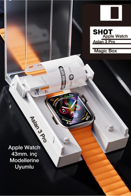 Apple Watch 2 3 4 5 6 7 8 9 10 Se 43mm Aslan 3 Pro Kavisli Nano Ekran Koruyucu