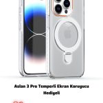 İphone 16 Pro Max Telefonlara Uyumlu Yeni Aslan 3 Pro 360 Full Korumalı Kapak Kılıf