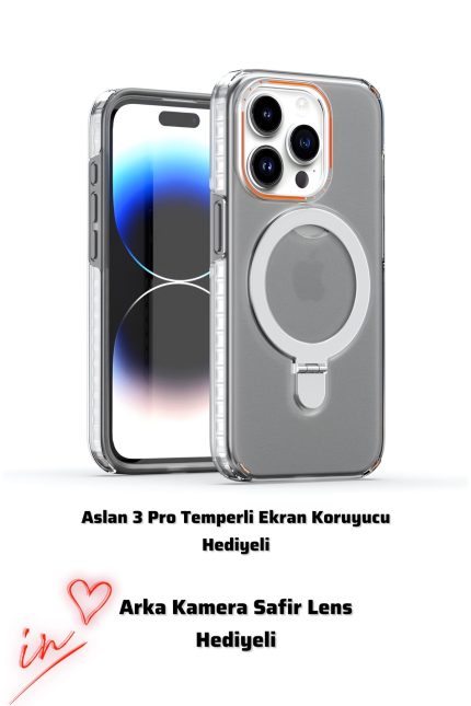 İphone 16Plus Telefonlara Uyumlu Yeni Aslan 3 Pro 360 Full Korumalı Kapak Kılıf