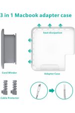 Apple 70w Şarj Cihazı 45W Adaptör Düzenleyici Kablo Koruyucu Kılıf MacBook A2743 -A1436 - Görsel 4