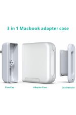 Apple Uyumlu İMac 143w Şarj Adaptörü için Seyahat Kablosu Düzenleyici ve Adaptör Koruyucu Kılıfı - Görsel 4