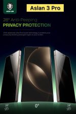 Samsung S25 Ultra Aslan 3 Pro Hayalet Ekran Koruyucu Kırılmaz Cam Kavisli Anti Static Çizilmez Cam - Görsel 5