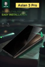 Samsung S25 ultra Aslan 3 Pro Parlak Ekran Koruyucu Kırılmaz Cam Kavisli Anti Static Çizilmez Cam - Görsel 7