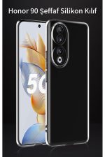 Honor 90 tpu Uyumlu Transparan Soft Silikon Kılıf Zamanla Boyası Geçmez ve Sararmaz