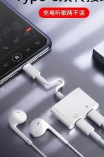 iphone 16Pro-16Promax çift type c girişli Birebir Aux Kulaklık Ve Şarj Çevirici Dönüştürücü Kablo - Görsel 2