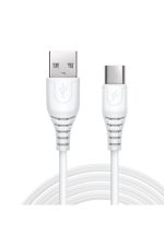 Kappgo Turbo Sarj 45 W 5.0 Amper Type-c Şarj Ve Data Kablosu Super Fast Beyaz