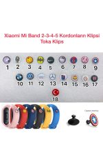 Xiaomi Mi Band 2 - 3 - 4 - 5 Akıllı Saat Kordonun Toka Klipsi - Görsel 2