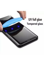Iphone Xs Max Uv Işınlı Ultraviyole Işık Kavisli Tam Kaplar Temperli Kırılmaz Cam-ekran Koruyucu - Görsel 3