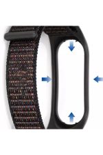 Xiaomi Mi Band 3 -4 -5 Birebir Uyumlu Akıllı Bileklik Kordon Kayış- Örgülü-ipek Kumaş Nano Renk Mavi - Görsel 2