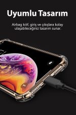 Apple Iphone 7 Plus Uyumlu Kılıf Köşe Korumalı Antishock Airbag Şeffaf Kapak - Görsel 2
