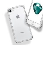 Iphone 8 Antishock  Uyumlu Silikon Köşeli Şeffaf Airbag Arka Kapak Kılıf - Görsel 2