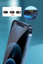 Iphone 12promax Spy Defender Cam Slider Ultra Kavisli 12d Temperli 9h Kırılmaz Cam-ekran Koruyucu - Görsel 2
