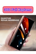 Samsung Z Fold 3 360 Full Body Tam Yüzey Arka Çerçeve Kaplama Koruyucu Unbreakable - Görsel 2