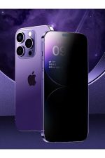 Iphone 14promax 5d Prıvacy Hayalet Cam Tam Kaplayan Kırılmaz Ekran Koruyucu - Görsel 2