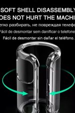 Iphone 13promax Silikon Kılıf Clear Airbag 4 Köşeli Darbe Emicili Kenar Korumalı Kapak - Şeffaf - Görsel 2