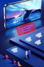 Oppo A91-a73-a15-a54-a55-96 Toz Ve Kir Önleyici Şarj Soketi Koruyucu Tıpa-su Geçirmez Silikon Kauçuk - Görsel 2
