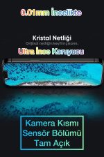 Iphone 13mini Ekran Koruyucu Kırılmaz 0.01mm Ultra Ince Film Çentik Kısmı Ve Sensör Kısımları Açık - Görsel 2
