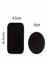 Manyetik Telefon Tutucular 8 Adet Metal Plaka Seti Siyah (4 Daire 40mm 4 Dikdörtgen 45/65mm) - Görsel 2