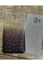 Samsung Galaxy C10 Plus Silikon Şeffaf Kılıf Bubble Airbag9d Damla Darbe Emicili Simli Baskılı Kapak - Görsel 2