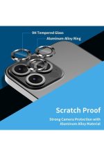 Iphone 13 Pro Max Uyumlu Profesyonel Kamera Koruyucu Graphite - Görsel 2