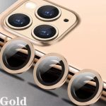 12 promax (6.7inç)  Uyumlu  Kamera Lens Koruyucu Çelik Halka Hd 9d Kırılmaz Cam Renk:gold Çerçeveli