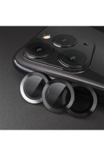 Iphone 11promax / 12pro Uyumlu  Kamera Lens Koruyucu Çelik Halka Hd 9d Kırılmaz Cam - Görsel 2