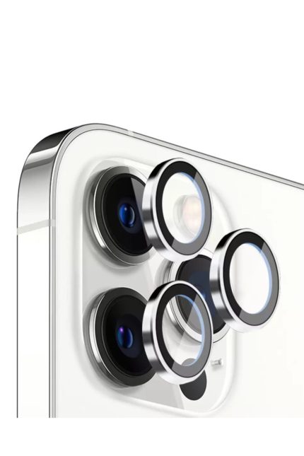 Iphone 12promax(6.7inç)Uyumlu Kamera Lens Koruyucu Çelik Halka Hd 9d Kırılmaz Cam