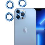 Iphone 13 Pro Max Uyumlu Kamera Lens Koruyucu Çelik Halka Hd 9d Kırılmaz Cam