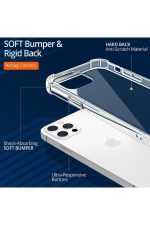 Iphone 12 Pro Max Uyumlu Şeffaf Kamera Lens Korumalı Kılıf+tam Kaplayan Kırılmaz Cam Apple - Görsel 2